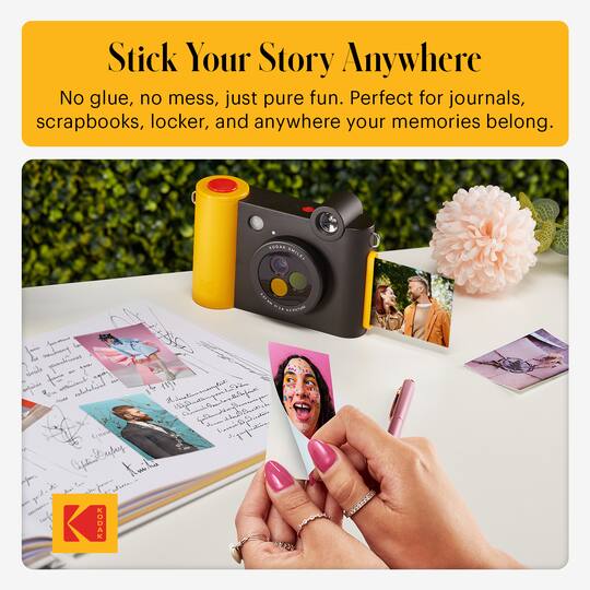 KODAK Smile+ Black Wireless Digital Instant Print Camera